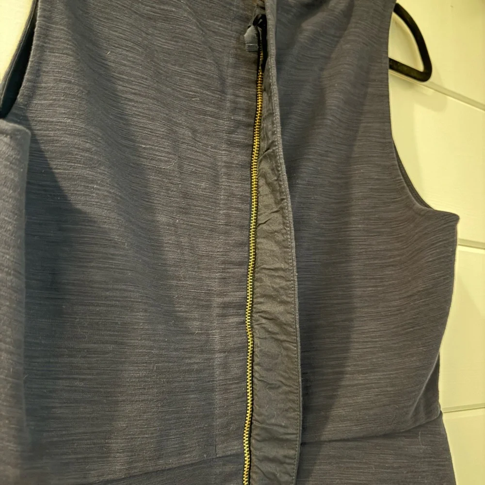 J. Crew Navy Sleeveless Peplum Top Vintage